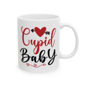 Cupid Baby Valentine's Day Mug – Valentine Coffee Mug – 11oz/15oz Ceramic Mug