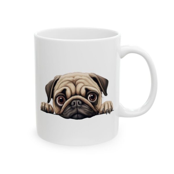 Pug Peeking Dog Mug – Dog Lover Coffee Mug – 11oz/15oz Ceramic Mug - 12629_0_right.jpg Pug Peeking Dog Mug – Dog Lover Coffee Mug – 11oz/15oz Ceramic Mug