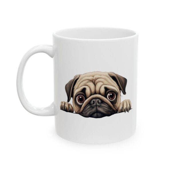 Pug Peeking Dog Mug – Dog Lover Coffee Mug – 11oz/15oz Ceramic Mug - 12629_1_left.jpg Pug Peeking Dog Mug – Dog Lover Coffee Mug – 11oz/15oz Ceramic Mug