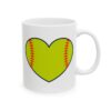 Softball Heart Softball Mug – Softball Fan Coffee Mug – 11oz/15oz Ceramic Mug - 16152_0_right.jpg Softball Heart Softball Mug – Softball Fan Coffee Mug – 11oz/15oz Ceramic Mug