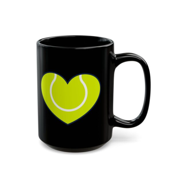 Tennis Heart Tennis Mug – Tennis Fan Coffee Mug – 11oz/15oz Ceramic Mug