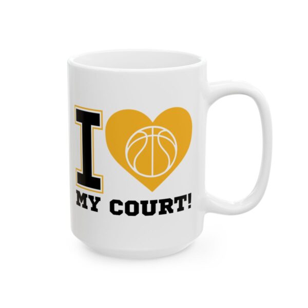 I Heart My Court Basketball Mug – Basketball Fan Coffee Mug – 11oz/15oz Ceramic Mug - 16273_2_right.jpg I Heart My Court Basketball Mug – Basketball Fan Coffee Mug – 11oz/15oz Ceramic Mug