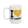 I Heart My Court Basketball Mug – Basketball Fan Coffee Mug – 11oz/15oz Ceramic Mug - 16273_3_left.jpg I Heart My Court Basketball Mug – Basketball Fan Coffee Mug – 11oz/15oz Ceramic Mug