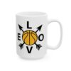 Love Basketball Arrows Basketball Mug – Basketball Fan Coffee Mug – 11oz/15oz Ceramic Mug - 16277_2_right.jpg Love Basketball Arrows Basketball Mug – Basketball Fan Coffee Mug – 11oz/15oz Ceramic Mug