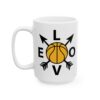 Love Basketball Arrows Basketball Mug – Basketball Fan Coffee Mug – 11oz/15oz Ceramic Mug - 16277_3_left.jpg Love Basketball Arrows Basketball Mug – Basketball Fan Coffee Mug – 11oz/15oz Ceramic Mug