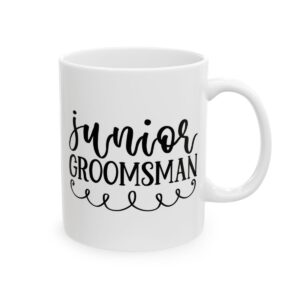 Junior Groomsman Wedding Mug – Wedding Party Coffee Mug – 11oz/15oz Ceramic Mug