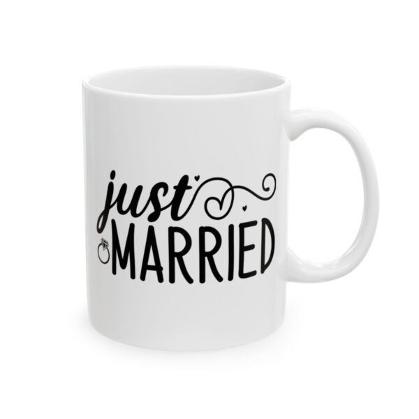 Just Married Wedding Mug – Wedding Party Coffee Mug – 11oz/15oz Ceramic Mug - 16481_0_right.jpg Just Married Wedding Mug – Wedding Party Coffee Mug – 11oz/15oz Ceramic Mug
