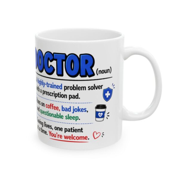 Doctor Definition Medical Mug – Healthcare Gift Coffee Mug – 11oz/15oz Ceramic Mug