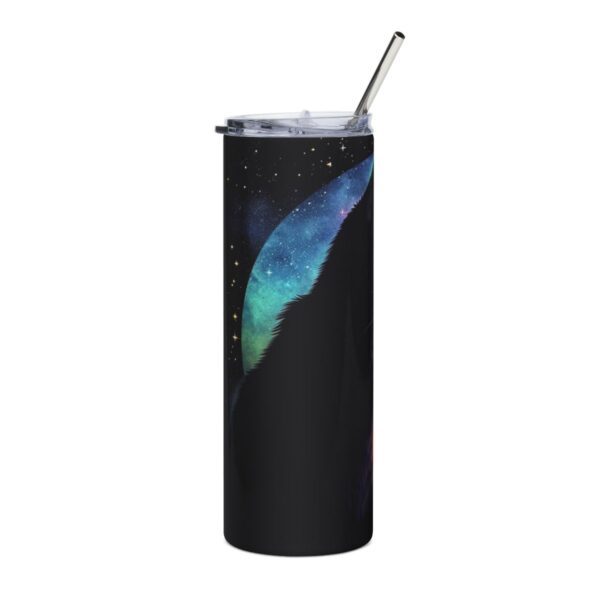 Cat Galaxy Moon Tumbler – 20oz Stainless Steel Tumbler