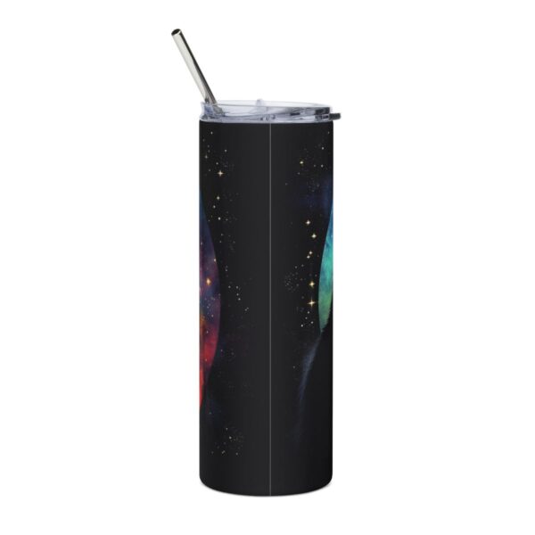 Cat Galaxy Moon Tumbler – 20oz Stainless Steel Tumbler