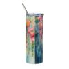 Pink Carnation Watercolor Flowers Tumbler – 20oz Stainless Steel Tumbler - 9448_3_back.jpg Pink Carnation Watercolor Flowers Tumbler – 20oz Stainless Steel Tumbler