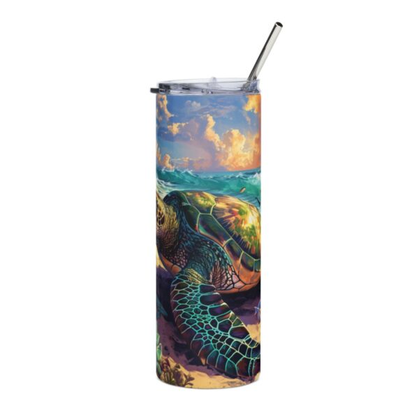 Beach Sea Turtle Tumbler – 20oz Stainless Steel Tumbler