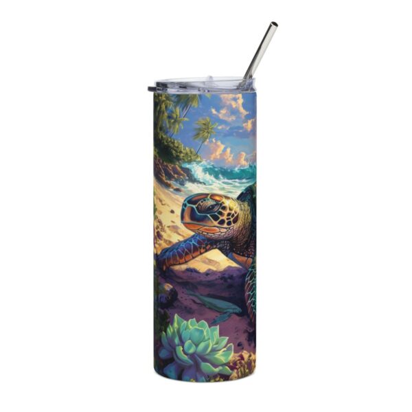 Beach Sea Turtle Tumbler – 20oz Stainless Steel Tumbler