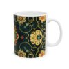 Eastern Enchantment Green and Yellow Floral Medallion Mug – 11oz/15oz Ceramic Mug - 9504_0_right.jpg Eastern Enchantment Green and Yellow Floral Medallion Mug – 11oz/15oz Ceramic Mug