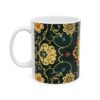 Eastern Enchantment Green and Yellow Floral Medallion Mug – 11oz/15oz Ceramic Mug - 9504_1_left.jpg Eastern Enchantment Green and Yellow Floral Medallion Mug – 11oz/15oz Ceramic Mug