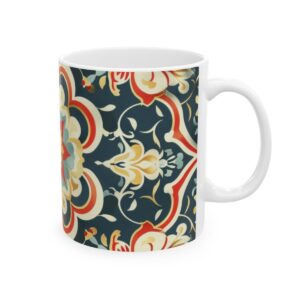 Eastern Enchantment Cream Red and Teal Mandala Mug – 11oz/15oz Ceramic Mug - 9511_0_right.jpg Eastern Enchantment Cream Red and Teal Mandala Mug – 11oz/15oz Ceramic Mug