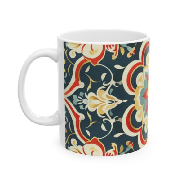 Eastern Enchantment Cream Red and Teal Mandala Mug – 11oz/15oz Ceramic Mug - 9511_1_left.jpg Eastern Enchantment Cream Red and Teal Mandala Mug – 11oz/15oz Ceramic Mug
