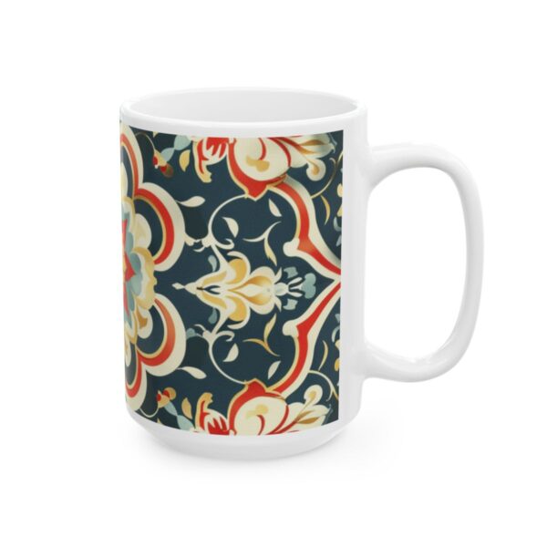 Eastern Enchantment Cream Red and Teal Mandala Mug – 11oz/15oz Ceramic Mug - 9511_2_right.jpg Eastern Enchantment Cream Red and Teal Mandala Mug – 11oz/15oz Ceramic Mug