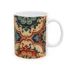 Eastern Enchantment Red Teal and Cream Damask Mug – 11oz/15oz Ceramic Mug - 9515_0_right.jpg Eastern Enchantment Red Teal and Cream Damask Mug – 11oz/15oz Ceramic Mug