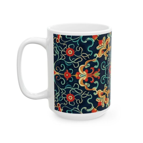 Eastern Enchantment Navy Floral Medallion Mug – 11oz/15oz Ceramic Mug - 9519_3_left.jpg Eastern Enchantment Navy Floral Medallion Mug – 11oz/15oz Ceramic Mug
