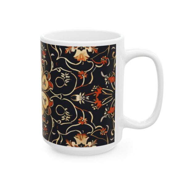 Eastern Enchantment Dark Floral Medallion Mug – 11oz/15oz Ceramic Mug - 9536_2_right.jpg Eastern Enchantment Dark Floral Medallion Mug – 11oz/15oz Ceramic Mug