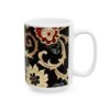 Eastern Enchantment Black and Cream Floral Scroll Mug – 11oz/15oz Ceramic Mug - 9540_2_right.jpg Eastern Enchantment Black and Cream Floral Scroll Mug – 11oz/15oz Ceramic Mug