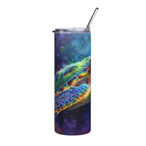 Neon Sea Turtle Tumbler – 20oz Stainless Steel Tumbler