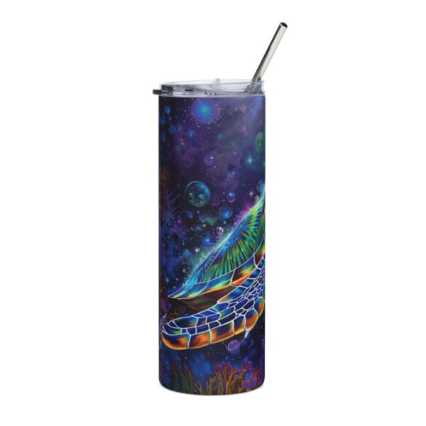 Neon Sea Turtle Tumbler – 20oz Stainless Steel Tumbler