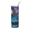 Full Moon Summer Palm Trees Tumbler – 20oz Stainless Steel Tumbler