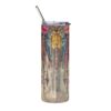 Boho Feather and Flower Tumbler – 20oz Stainless Steel Tumbler