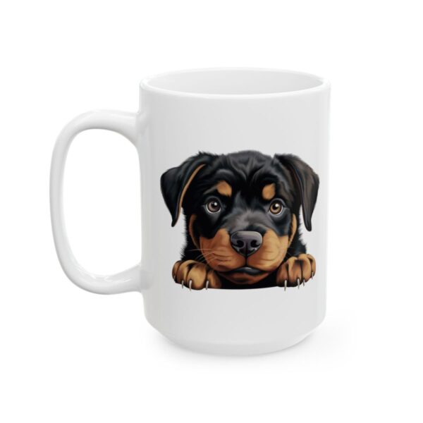 Rottweiler Peeking Dog Mug – Dog Lover Coffee Mug – 11oz/15oz Ceramic Mug - 9958_3_left.jpg Rottweiler Peeking Dog Mug – Dog Lover Coffee Mug – 11oz/15oz Ceramic Mug