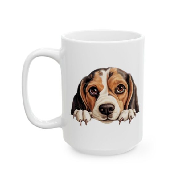 Beagle Peeking Dog Mug – Dog Lover Coffee Mug – 11oz/15oz Ceramic Mug - 9961_3_left.jpg Beagle Peeking Dog Mug – Dog Lover Coffee Mug – 11oz/15oz Ceramic Mug