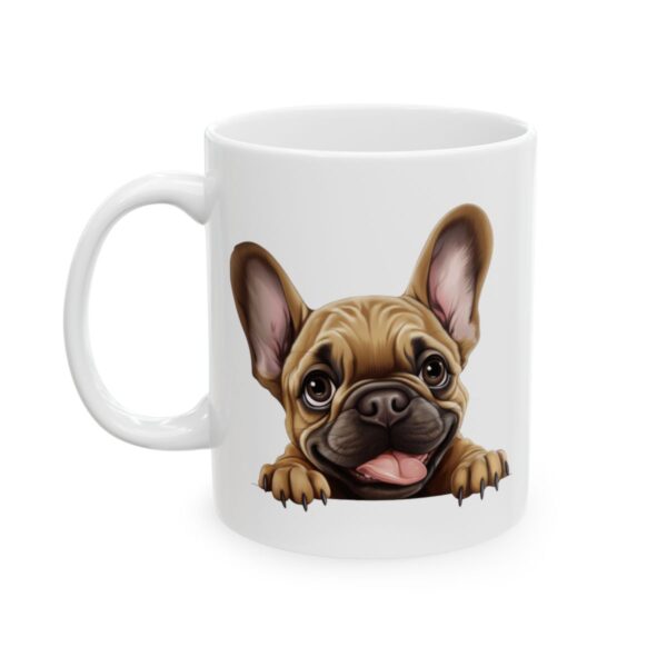 French Bulldog Peeking Dog Mug – Dog Lover Coffee Mug – 11oz/15oz Ceramic Mug - 9995_1_left.jpg French Bulldog Peeking Dog Mug – Dog Lover Coffee Mug – 11oz/15oz Ceramic Mug