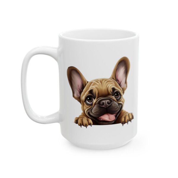 French Bulldog Peeking Dog Mug – Dog Lover Coffee Mug – 11oz/15oz Ceramic Mug - 9995_3_left.jpg French Bulldog Peeking Dog Mug – Dog Lover Coffee Mug – 11oz/15oz Ceramic Mug